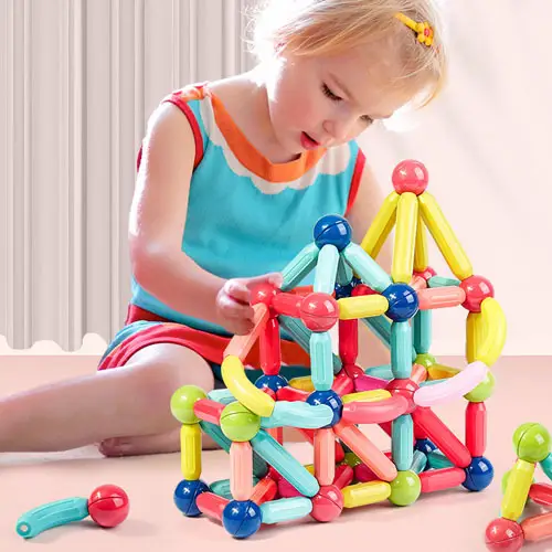 Magnetic building sticks and balls on sale