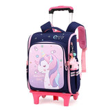 Rolling Trolley School Bag | High Capacity & Waterproof