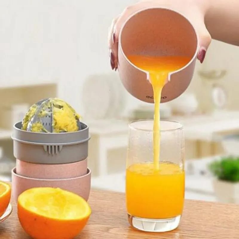 2in1 Manual Juicer Squeezer | Portable Citrus Fruit Juicer & Mini Blender | Hand Pressed Juice Maker