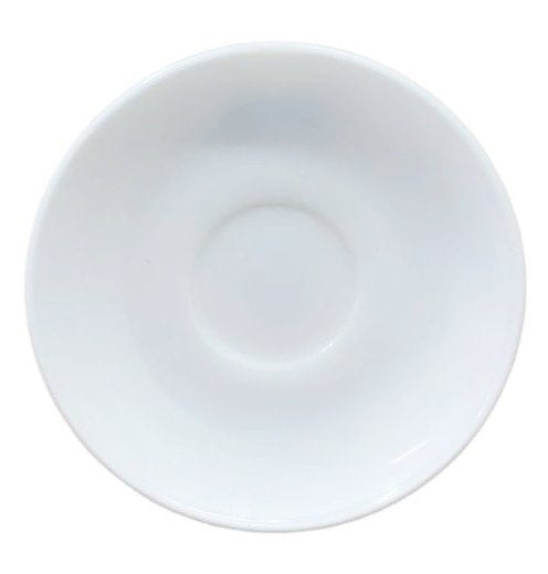 72 Piece Iris Saucer Set | 6 Sets of White Plain Saucers | Elegant and Durable Design