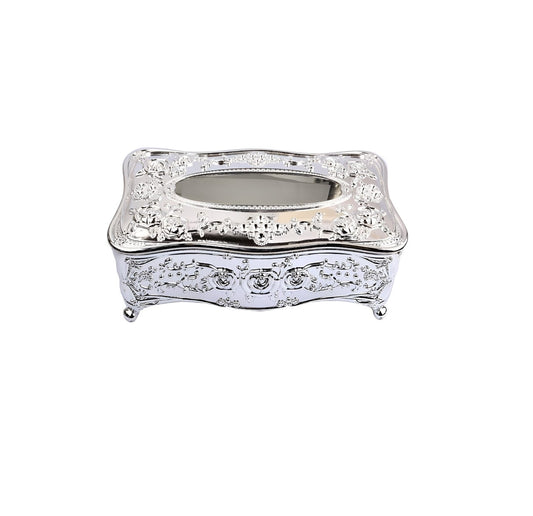 Classy European Silver Oriental Serviette Holder |  Elegant Silver Finish with Oriental Design