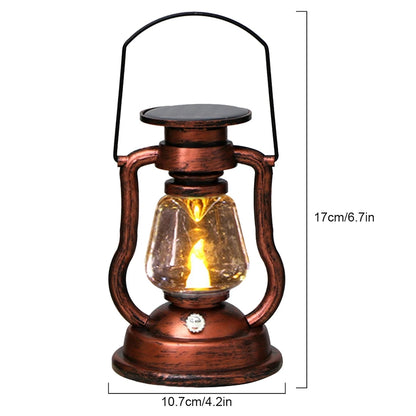 Rustic Copper Metal & Glass 3in1 Lantern |Solar, RecRustic Copper Metal & Glass 3in1 Lantern | Solar, Rechargeable, Manual | Simulated Flame Effecthargeable, Manual, Simulated Flame Effect