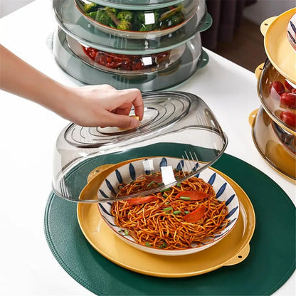 Round Acrylic Clear Food cover with base dish