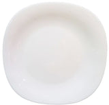 Set of 6 Quadra Square Side Plates | 7.5" (205mm) | White Plain | 36-Piece Set | Modern and Durable