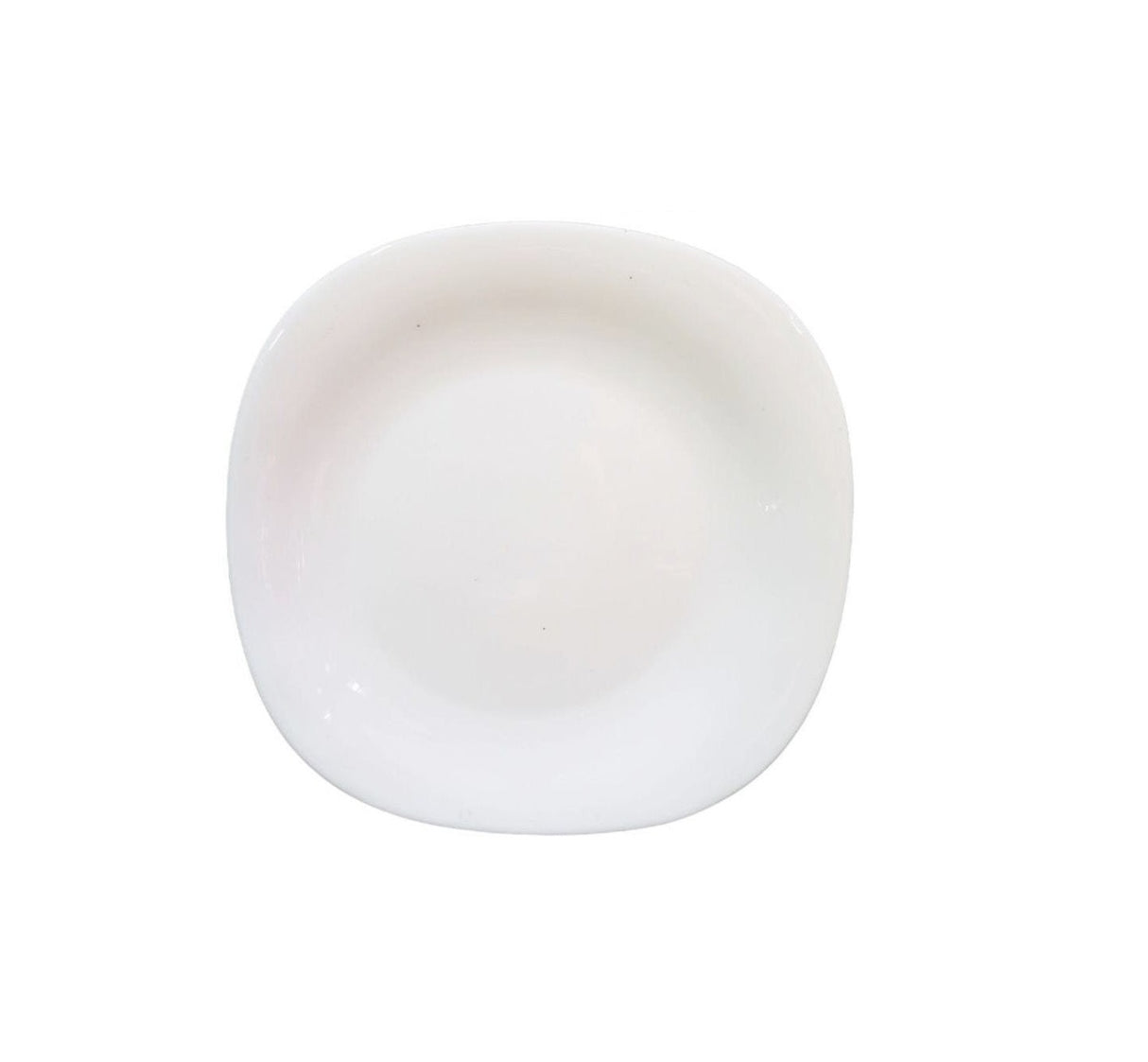 Set of 6 Quadra Square Side Plates | 7.5" (205mm) | White Plain | 36-Piece Set | Modern and Durable