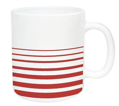 Signature High Quality Porcelain Mugs 6 Sets 32 cl(320ml) | Urban Red | Stylish & Versatile