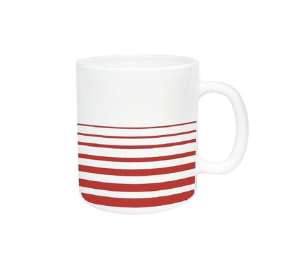 Signature High Quality Porcelain Mugs 6 Sets 32 cl(320ml) | Urban Red | Stylish & Versatile