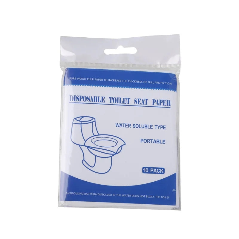 Disposable Toilet Seat Cover | Portable & Flushable for Universal Fit |  Ideal for public restrooms, travel, and outdoor events