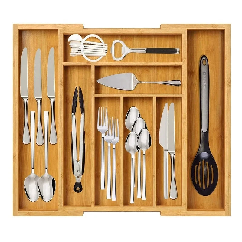 Expandable Bamboo drawer/cutlery organizer