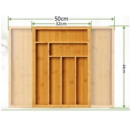 Expandable Bamboo drawer/cutlery organizer