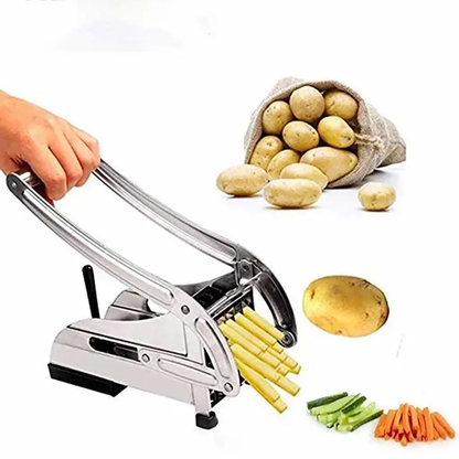 Multipurpose Stainless Steel Chips Cutter with Suction Pad– Heavy Duty Potato Slicer for Perfect Fries | Vegetable