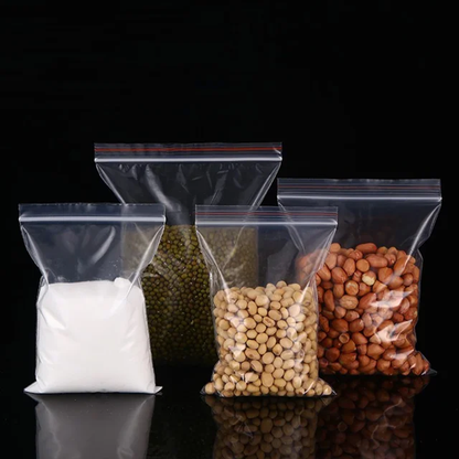 Transparent Reusable Ziplock Bags | Freezing & Storage, Food Grade (25pcs Set, Various Sizes)