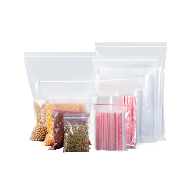 Transparent Reusable Ziplock Bags | Freezing & Storage, Food Grade (25pcs Set, Various Sizes)