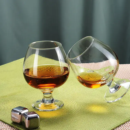 Bistro Cognac |Brandy Wine Glasses | Set of 6 Elegant Glasses for Cognac, Brandy, and Spirits