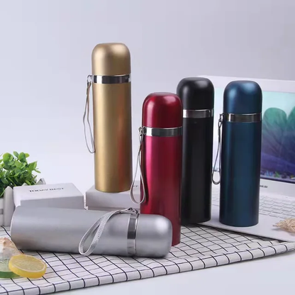 Stainless Steel Portable 500ml Unbreakable Flask | Durable and Insulated | Multipurpose | Travel Flasks