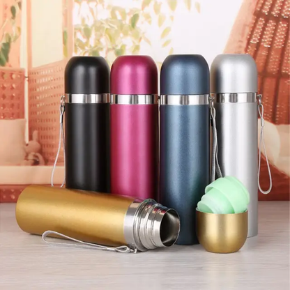 Stainless Steel Portable 500ml Unbreakable Flask | Durable and Insulated | Multipurpose | Travel Flasks