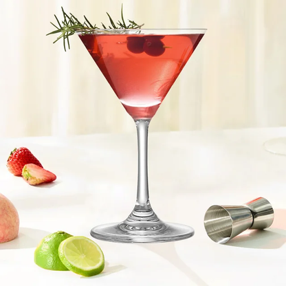 Creative Martini Cocktail Glasses |  4 Piece Set, 125ml Capacity (15.5cm)