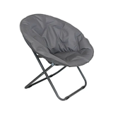 Foldable Portable Moon Chair | Comfortable and Lightweight Frame Padded Lounge Chair for Camping, Home, or Outdoors