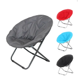 Foldable Portable Moon Chair | Comfortable and Lightweight Frame Padded Lounge Chair for Camping, Home, or Outdoors