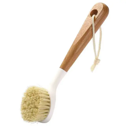 Kitchen Surface Cleaning Brush with Wooden Handle | Hard Bristles for Dishes, Cookers, Ovens, and More