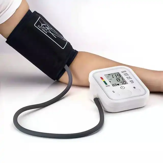 Digital Blood Pressure Monitor Upper Arm |Automatic Cuff BP Machine with Pulse Rate Monitoring & Large LCD Display