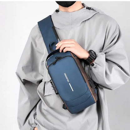 Waterproof Men's Lightweight Multipurpose Fashionable Chest Bag | Portable Crossbody Shoulder Bag