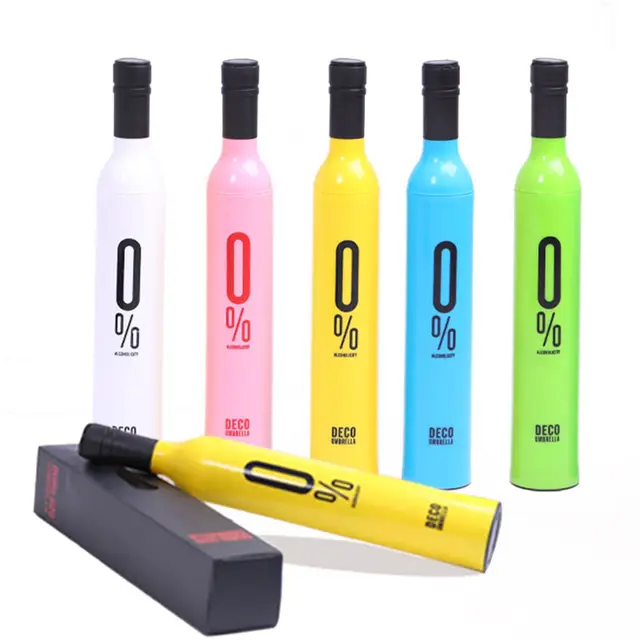 New Bottle Umbrellas| Compact and Stylish, Available in Multiple Colors (Violet, Yellow, Blue, Sky Blue, Red, White, Black, Pink, Purple, Green, Orange)