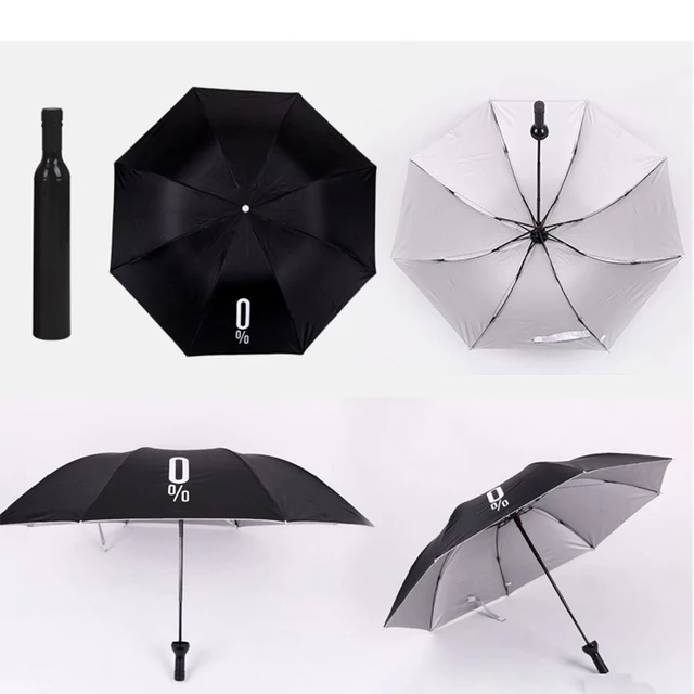 New Bottle Umbrellas| Compact and Stylish, Available in Multiple Colors (Violet, Yellow, Blue, Sky Blue, Red, White, Black, Pink, Purple, Green, Orange)