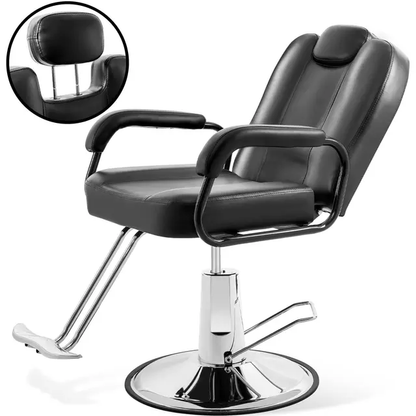 Imported Hydraulic Reclining Salon Chair |Professional Barber and Hairdressing Styling Chair | Imported Hydraulic Reclining Salon Chair with Adjustable Footrest