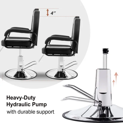 Imported Hydraulic Reclining Salon Chair |Professional Barber and Hairdressing Styling Chair | Imported Hydraulic Reclining Salon Chair with Adjustable Footrest