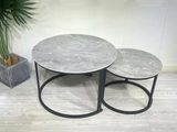 Luxury Pure Marble Top Nesting Coffee Tables  Elegant Modern Design