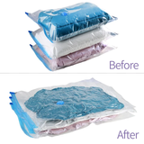 5pcs Vacuum Storage Bags Set with Pump Space Saver for Clothes & Blankets