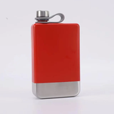 Portable Stainless Steel Whisky Hip Flask Red