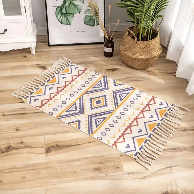 Cotton Woven Rugs  Decorative & Durable Area Rugs