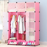 3 Column Plastic Wardrobe|Durable & Stylish Storage Solutions in Blue, Black, Pink, & Purple