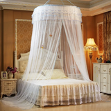 Quality Round Mosquito Nets | Comes with Sticker & Hook, Fits 3/6, 4/6, 5/6 Beds