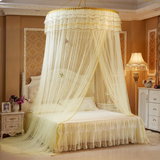 Quality Round Mosquito Nets | Comes with Sticker & Hook, Fits 3/6, 4/6, 5/6 Beds