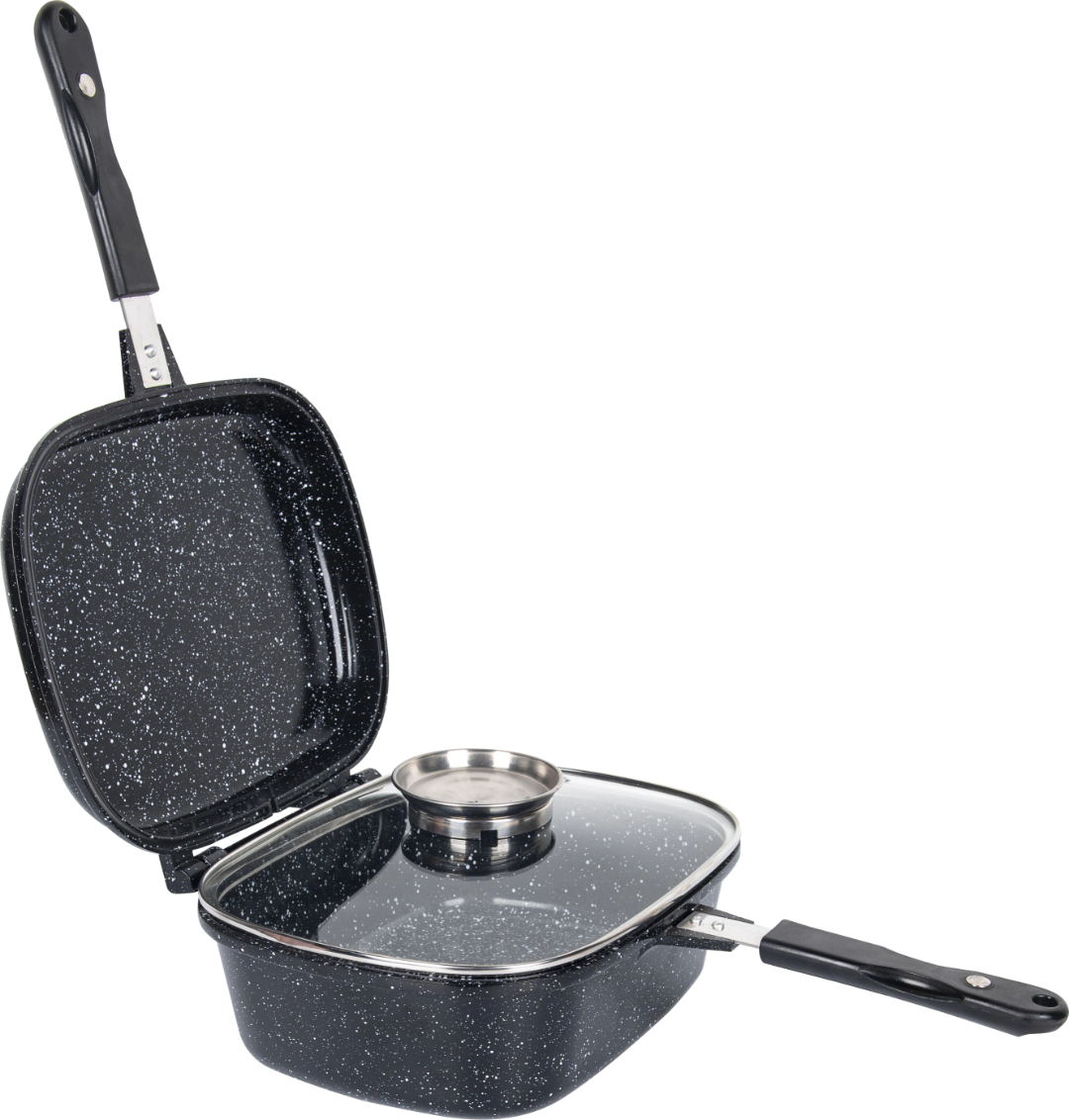 3-in-1 Double Deep Frying Pan