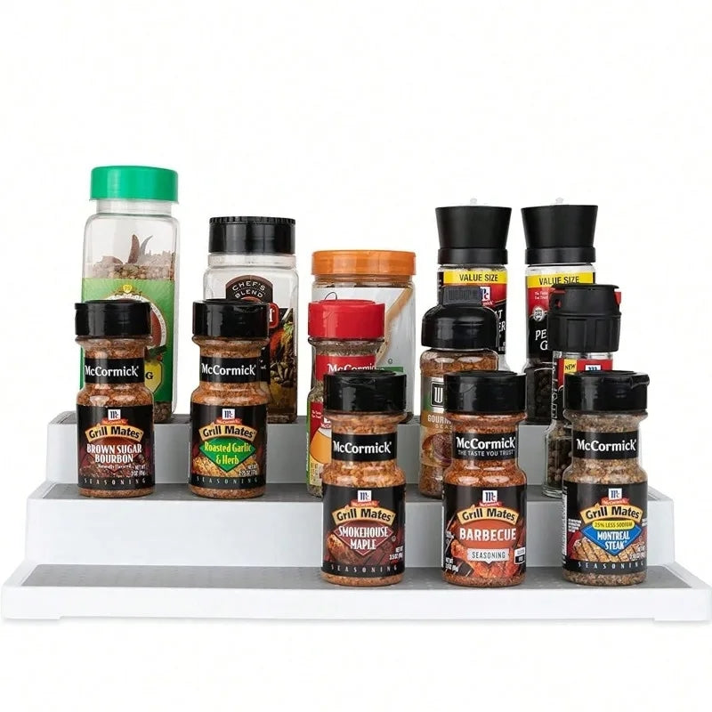 3 Tier NonSlip MultiPurpose Spice Rack | Space Saving Organizer | Suitable for kitchen, bathroom, or office