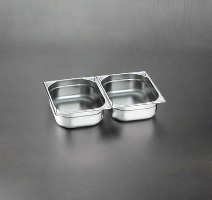 2 pcs Food Pan (Insert) for SG-433/2 Double Cheffing Dish | High Quality Stainless Steel