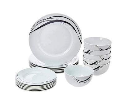 Ceramic Quality 16 Pcs Classique Dinner Set | Midnight | Perfect For Hosting Dinner Parties, Special Celebrations, & Enhancing Everyday Dining Experience