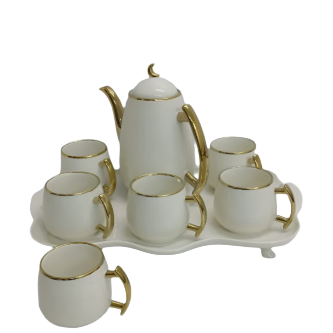 8 in1 Nordic Teaset | 1.3L Kettle & 320ml Cups Set with Teapot and Accessories