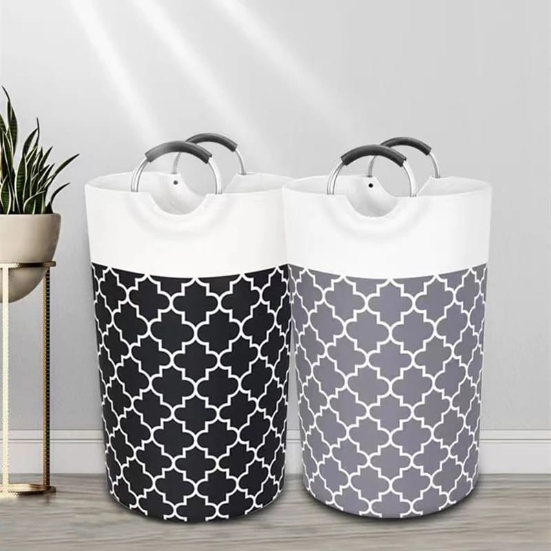 Furaha Finds large capacity laundry basket 82L with metal handles collapsible lightweight and waterproof for home and laundry room organization