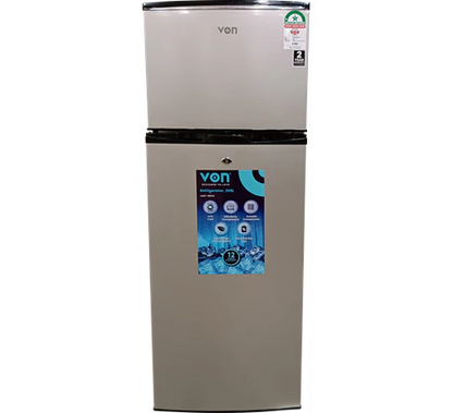 VON VRT 138DRHX Double Door Refrigerator – Efficient and Stylish Cooling Solution