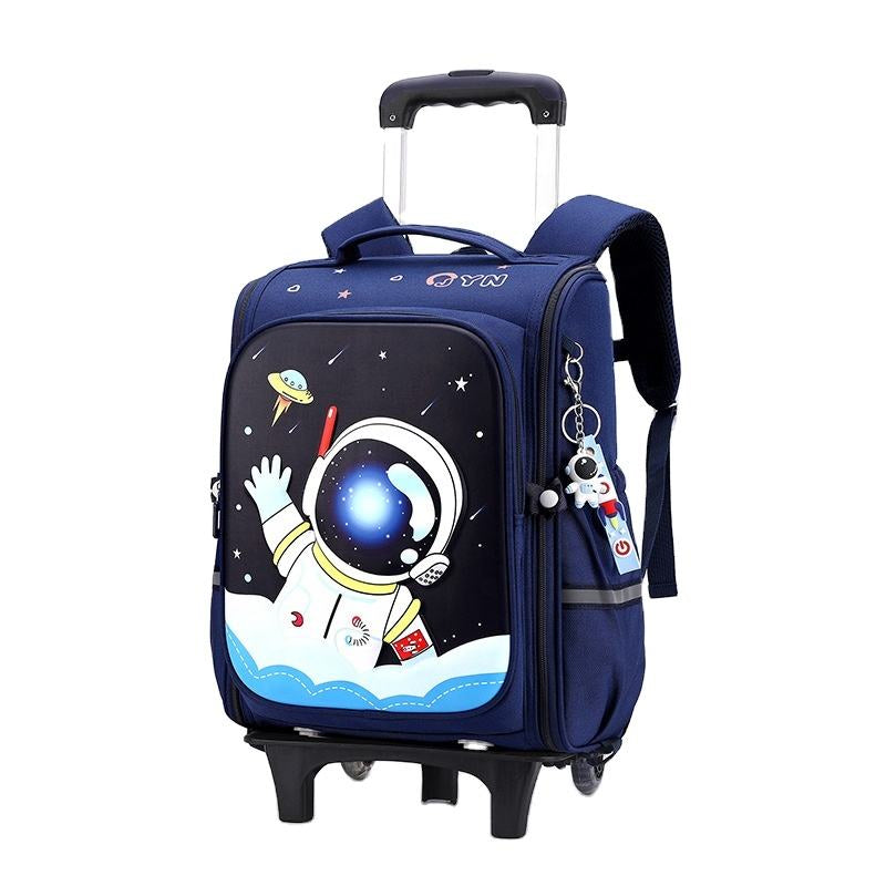 Rolling Trolley School Bag | High Capacity & Waterproof