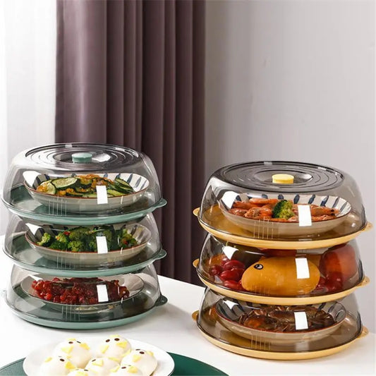 Round Acrylic Clear Food cover with base dish