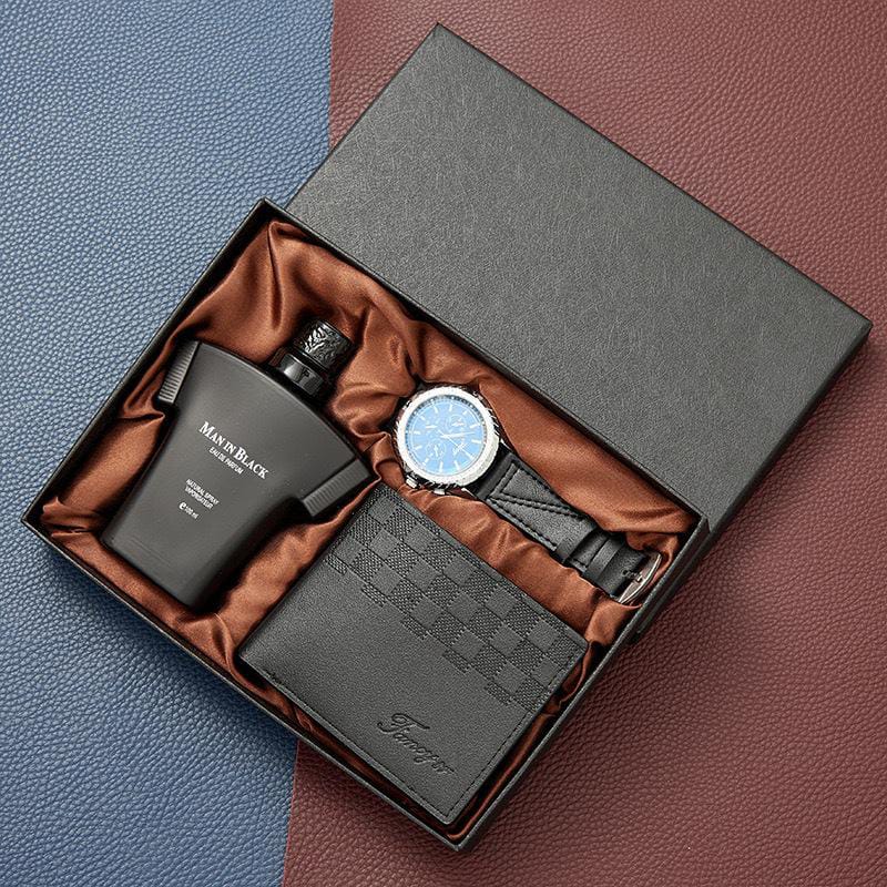 3pc Men’s Gift Set | Perfume, Wallet & Watch