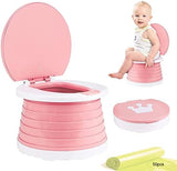 Baby Travel Collapsible Potty Toilet + Free Roll of Disposable Bags