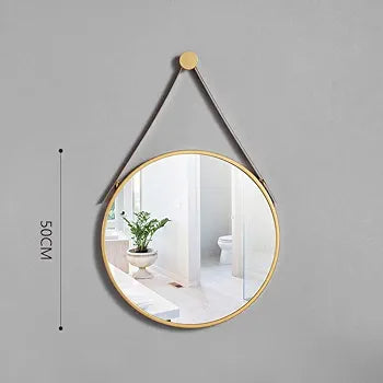 Nordic Wall Mirror – Minimalist Round Design, 50cm Diameter