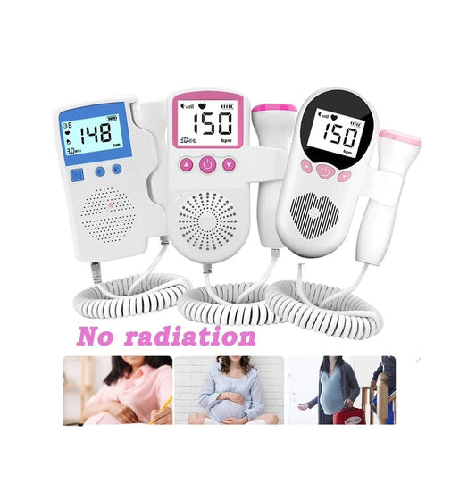 Doppler Fetal Portable Pregnancy Baby Heart Rate Monitor | Prenatal Heartbeat Listening Device